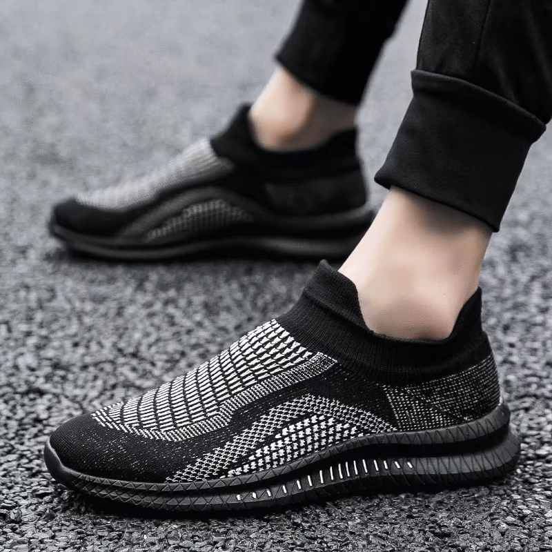 Chaussures de marche respirantes pour hommes, mocassins légers et doux et flexibles, chaussures déco