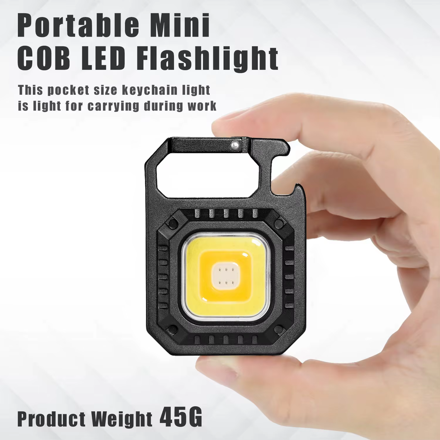 1/3/5 PIÈCES Lampe De Poche LED Lampe De Travail Portable COB Lampe De Poche Porte-clés USB Recharge