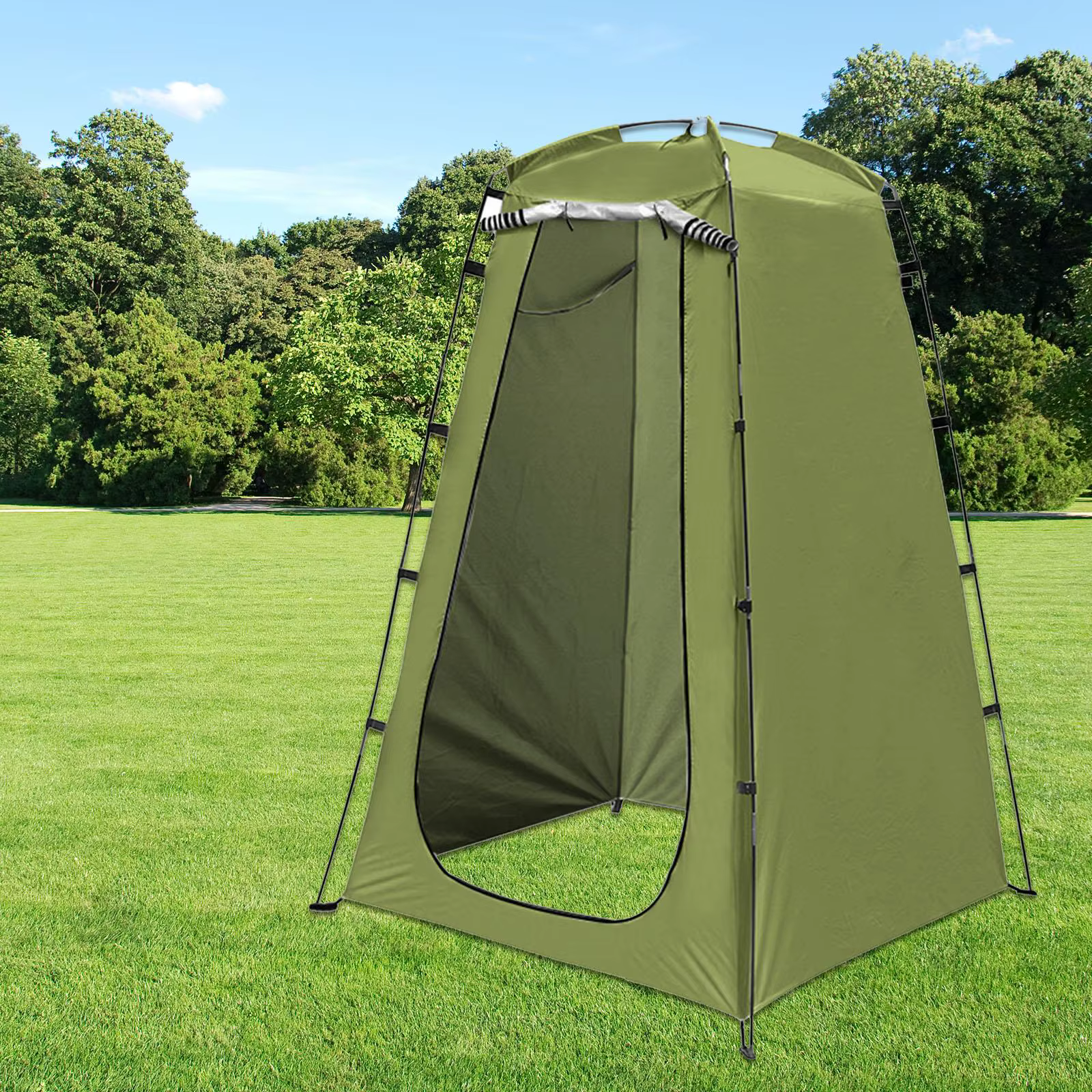 Tente de Douche Mobile et Toilettes Portables pour 1 Personne – Abri Imperméable et Portable pour Ra