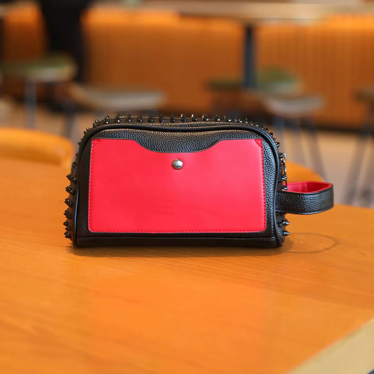 Sac à main élégant en cuir PU pour femmes et hommes, sac de téléphone léger à fermeture éclair, poch