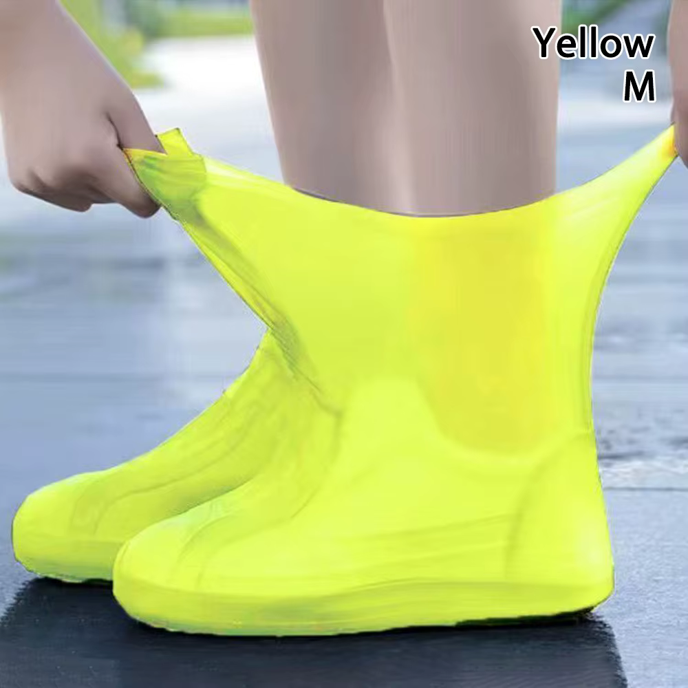 Couvre-chaussures en latex imperméable pour unisexe, couvre-chaussures, botte de pluie, élastique, é