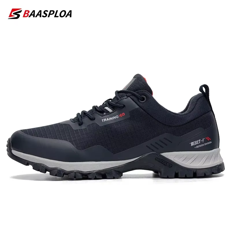 Baasploa hommes nouvelles chaussures de randonnée en plein air imperméable résistant à l'usure antid