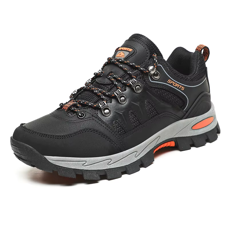 HIKEUP-Chaussures de randonnée en plein air pour hommes et femmes, baskets en cuir, modèles de coupl