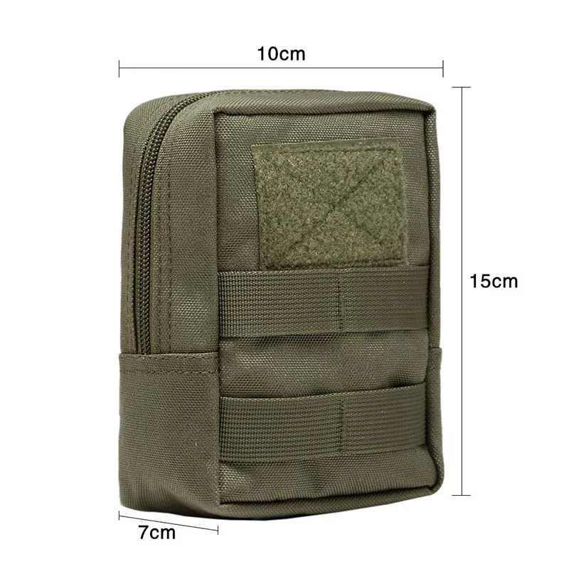 Sacs de taille tactiques d'extérieur 600D, pochette Molle multi-outils, sac de taille à fermeture éc