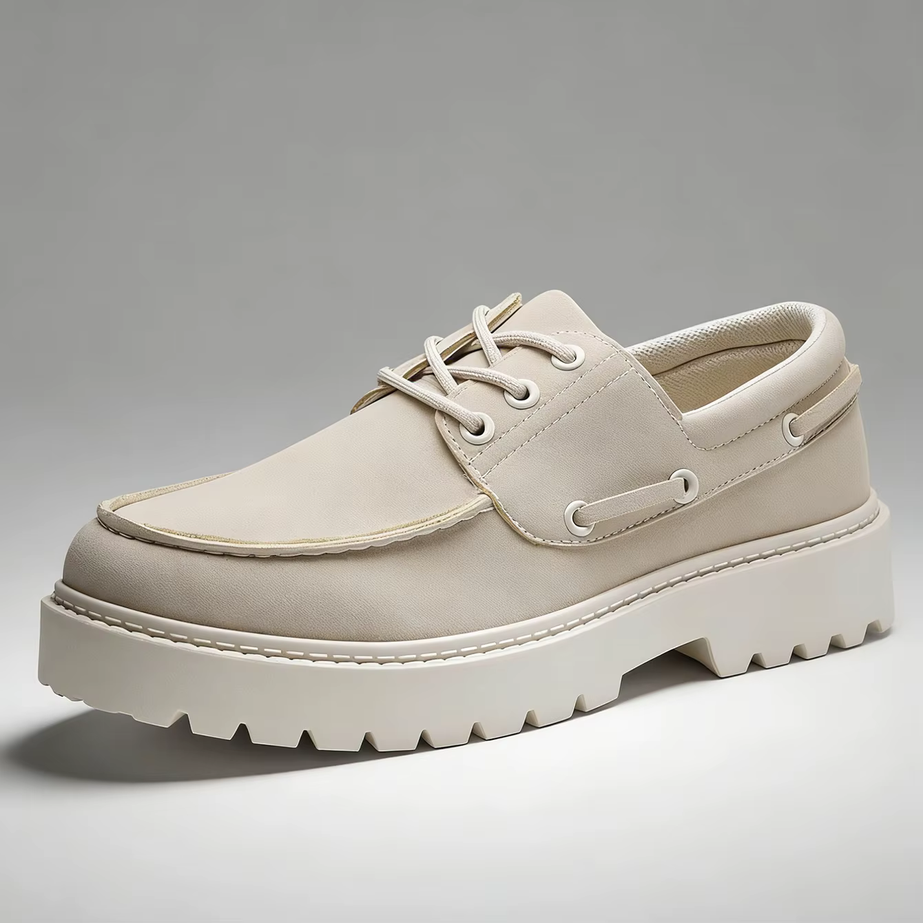 Nouvelles Chaussures Décontractées en Daim pour Hommes – Baskets Confortables à Lacets pour la March
