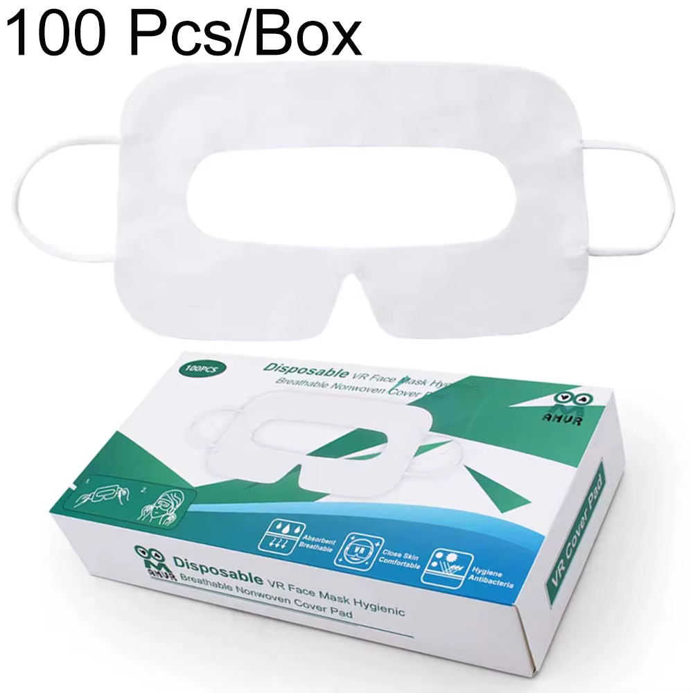 100 pièces/boîte AMVR jetable visage couverture Pad pour Oculus 3 3S 2 respirant doux protection mas
