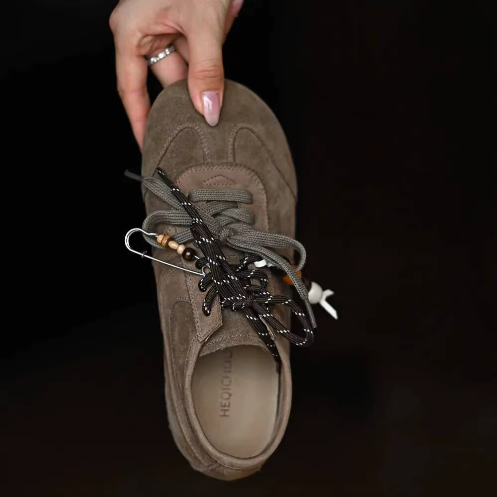 Chaussures de sport décontractées pour femmes, style allemand, rétro, à semelle souple et confortabl