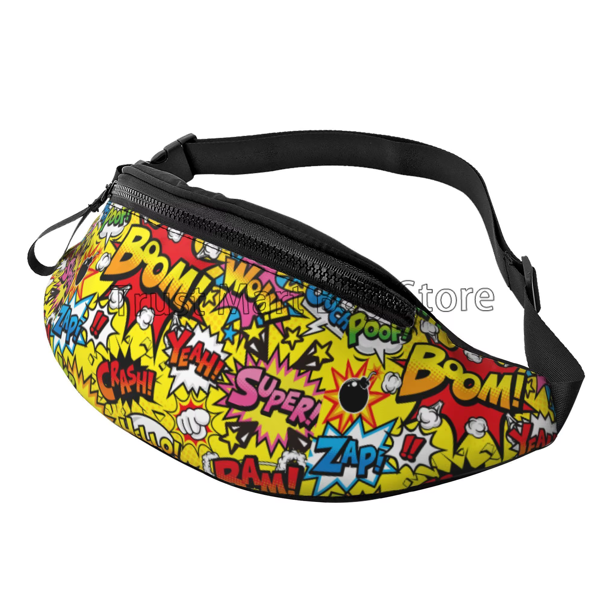 Sac banane Pop Art pour hommes et femmes, collection de bandes dessinées américaines, sacs à bandoul