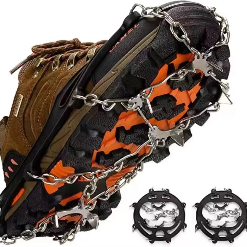 Crampons coordonnants pour chaussures, pointes de neige, poignées JOClaws, couverture de bottes, pin