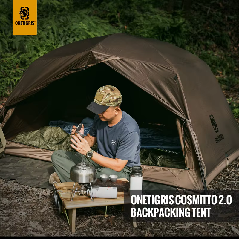 OneTigris COSMITTO 2.0 tente de Camping pour deux personnes 3 saisons installation facile tente de v