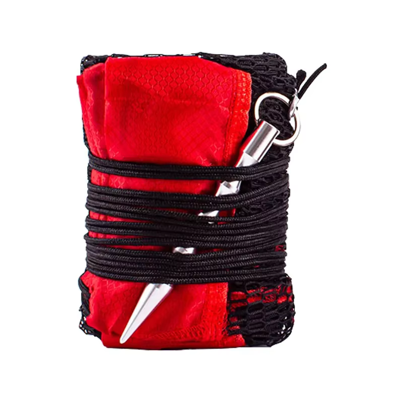 Sac en maille de pêche pliant, équipement de pêche épais, petits filets à grille, filets pour poisso