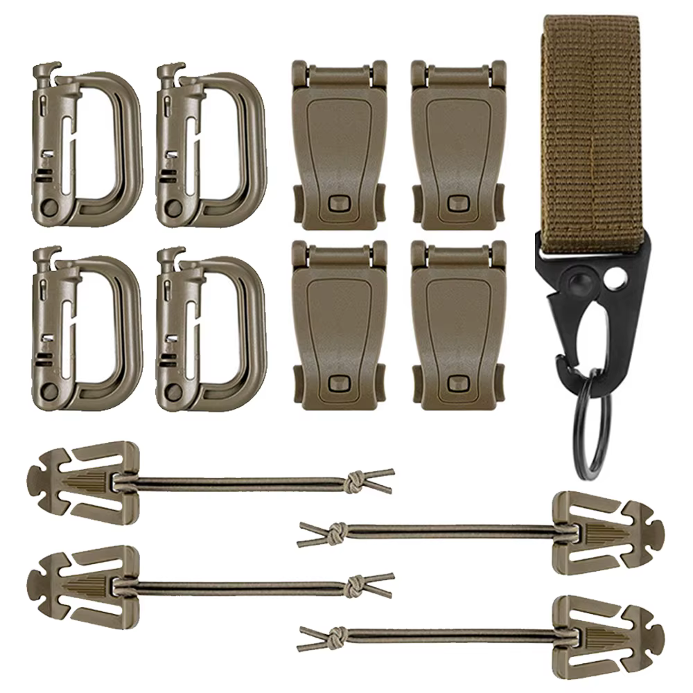 Kit d'accessoires Molle de 13 sacs à dos tactiques d'extérieur, gilet, ceinture, équipement de verro