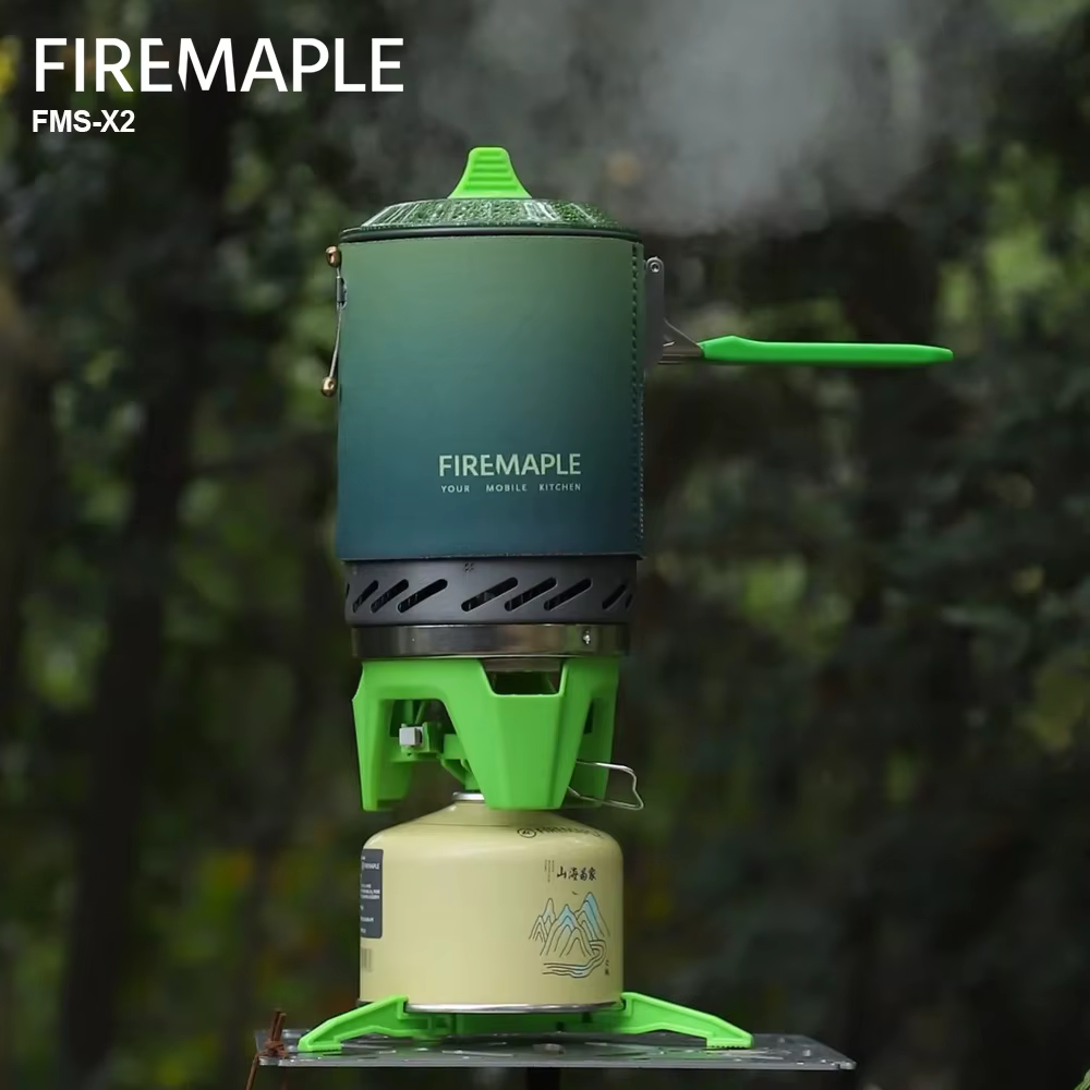 Système de cuisson Fire-Maple FMS-X2, poêle à gaz d'extérieur, brûleur, échangeur de chaleur Portabl