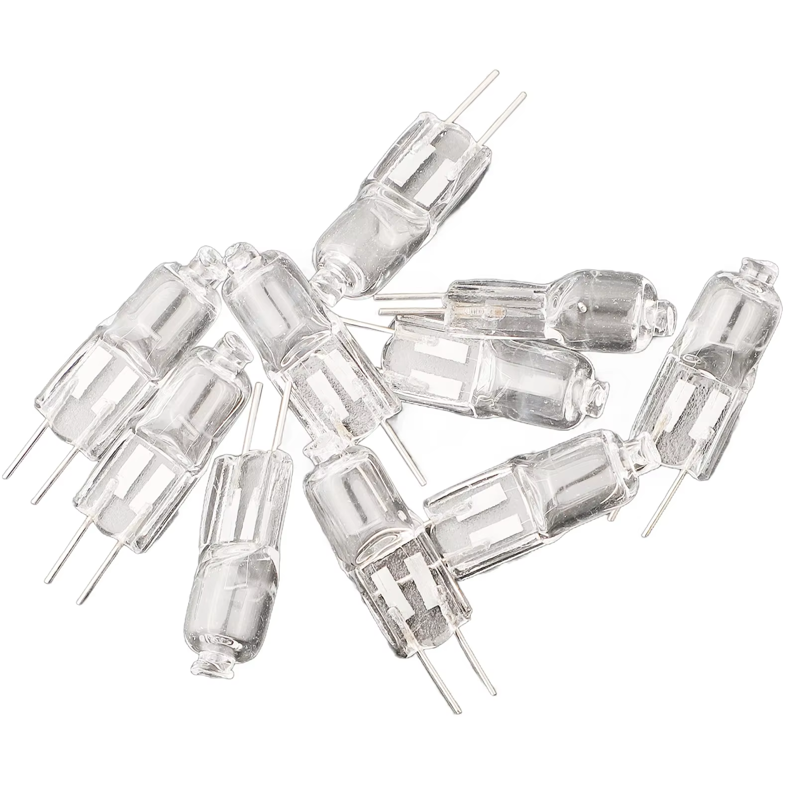 Ampoule halogène G4 12V 2 broches, 10 pièces, 5W 10W 20W 30W 50W, perles halogènes de remplacement,