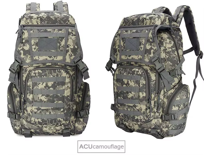 Sac à dos tactique 50L Sport de plein air randonnée sac à dos 3P Molle sac à dos Camping chasse esca