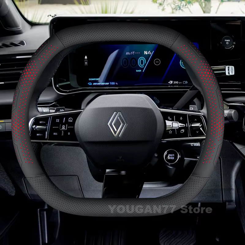 Housse de volant de voiture en cuir, pour Renault 5 e-tech Austral Rafale 2023 – 2025, Double type D