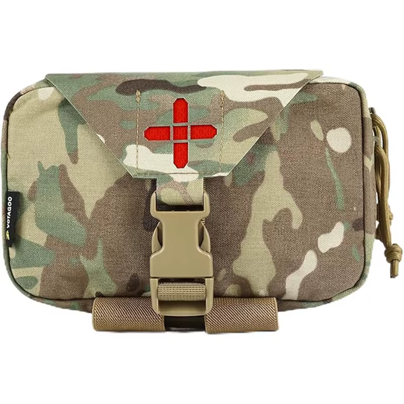 Pochette de premiers secours VOTAGOO pour survie en extérieur, pochette IFAK, système Molle, déploie