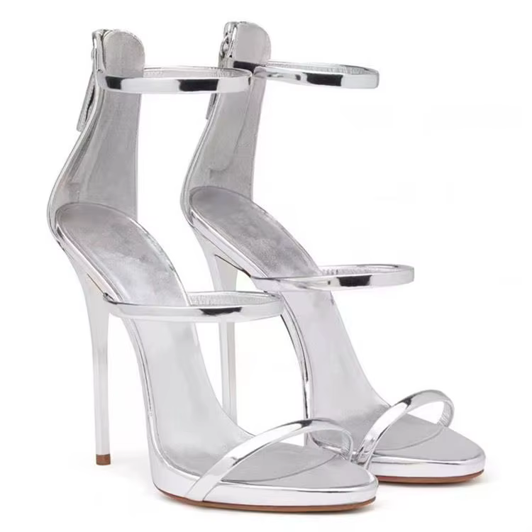 Sens du luxe~! Sandales pour femmes, chaussures décontractées élégantes à talons hauts, chaussures p