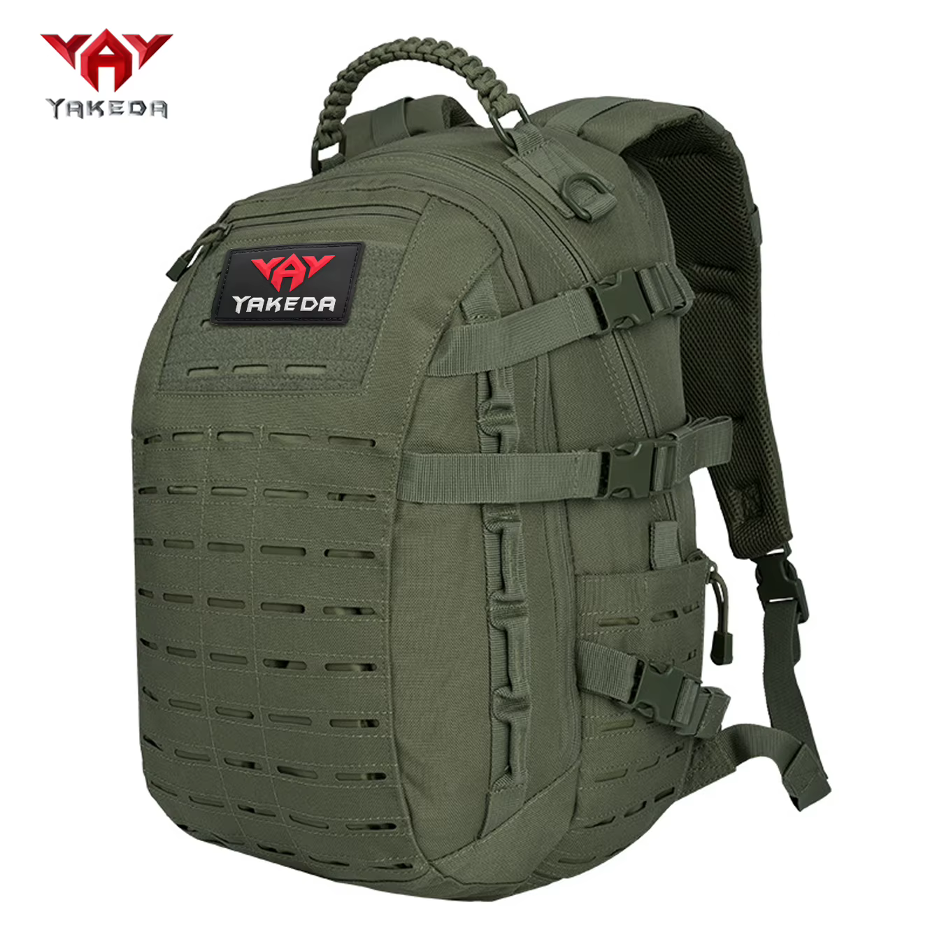 YAKEDA sac à dos extérieur grande capacité avec sangle de taille et de poitrine, bandoulière système