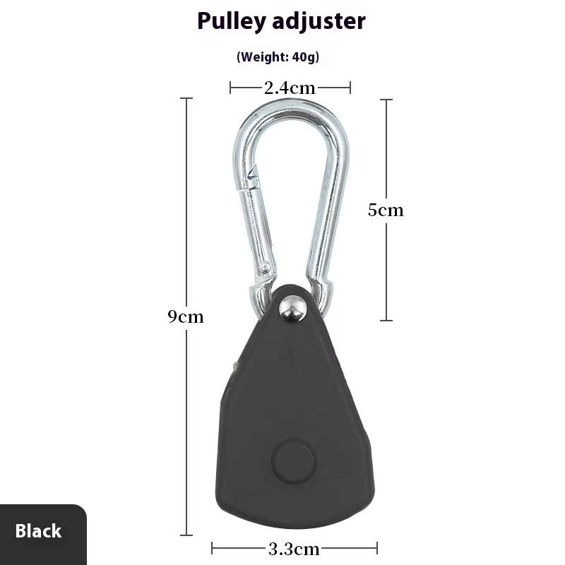 Cintre sécurisé pour corde de tente avec système d'arrimage à cliquet ; Équipement de camping robust