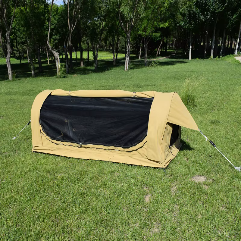 Tente de Camping portative simple, Double toile, pêche en plein air, pour une personne