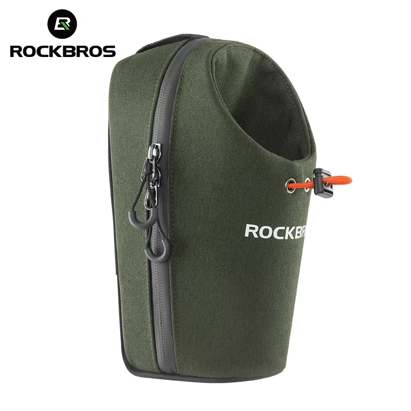 ROCKBROS sac avant de vélo 1,5L sac de bouteille d'eau pliant sac de guidon de vélo vtt équitation s