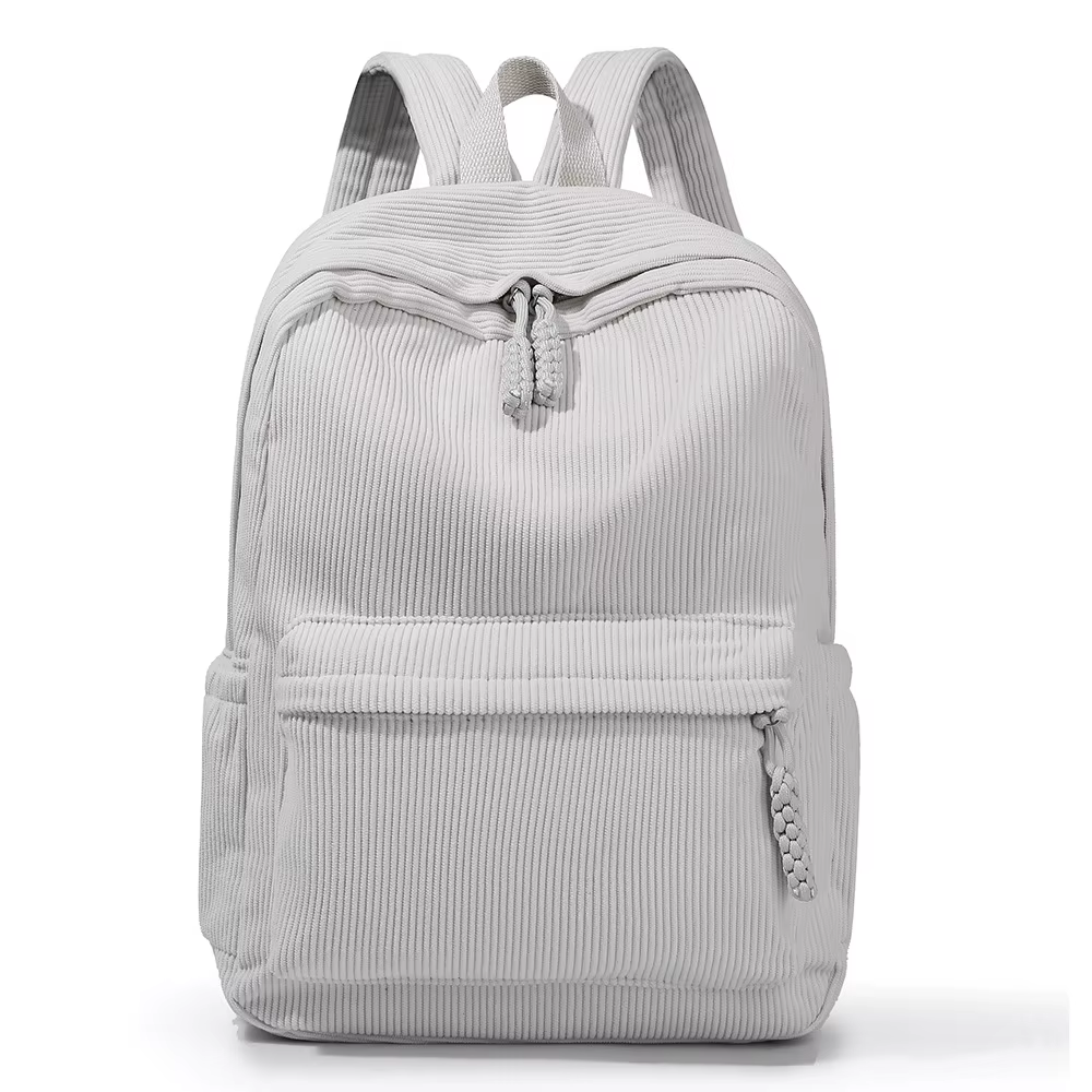 Sac à dos personnalisé pour enfants, sac à dos en velours côtelé brodé, retour à l'école, sac à dos