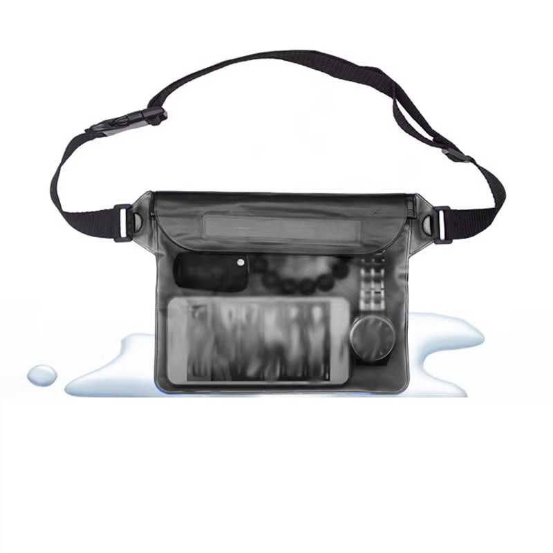 Sac de natation étanche, trousse de toilette, sacoche pour téléphone portable, sac banane de rafting