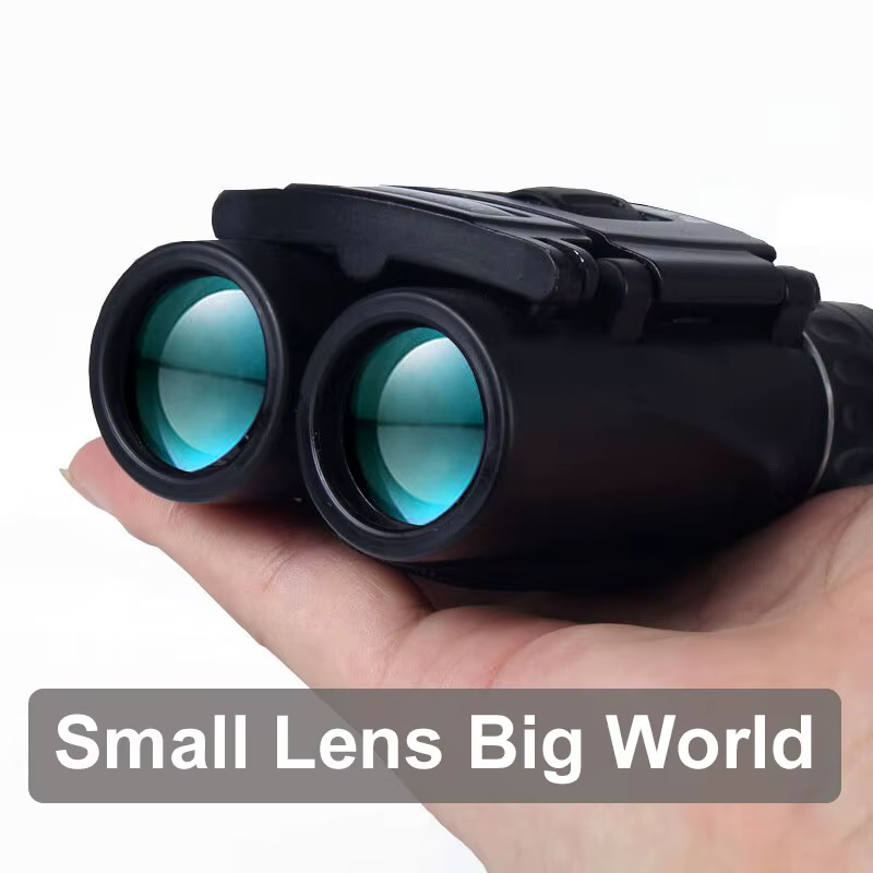 Jumelles puissantes 40x22 HD, Mini télescope pliant longue portée de 2000M, optique BAK4 FMC pour le