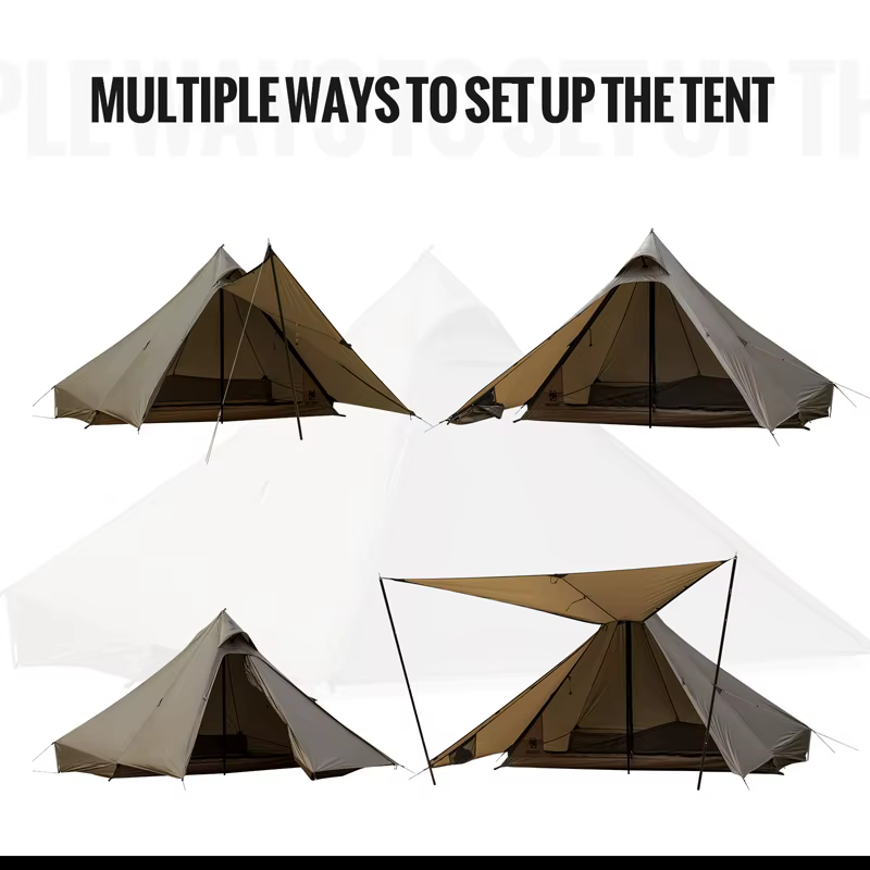OneTigris – tente de Camping TETRA pour 1 à 2 personnes, Tipi léger, étanche, avec sac à dos, 3000mm