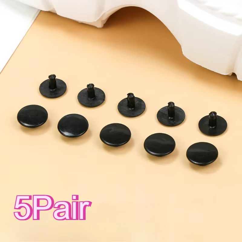Accessoires de chaussures de jardin : Boucles de 16 mm, lacets, sandales en plastique EVA noir avec 