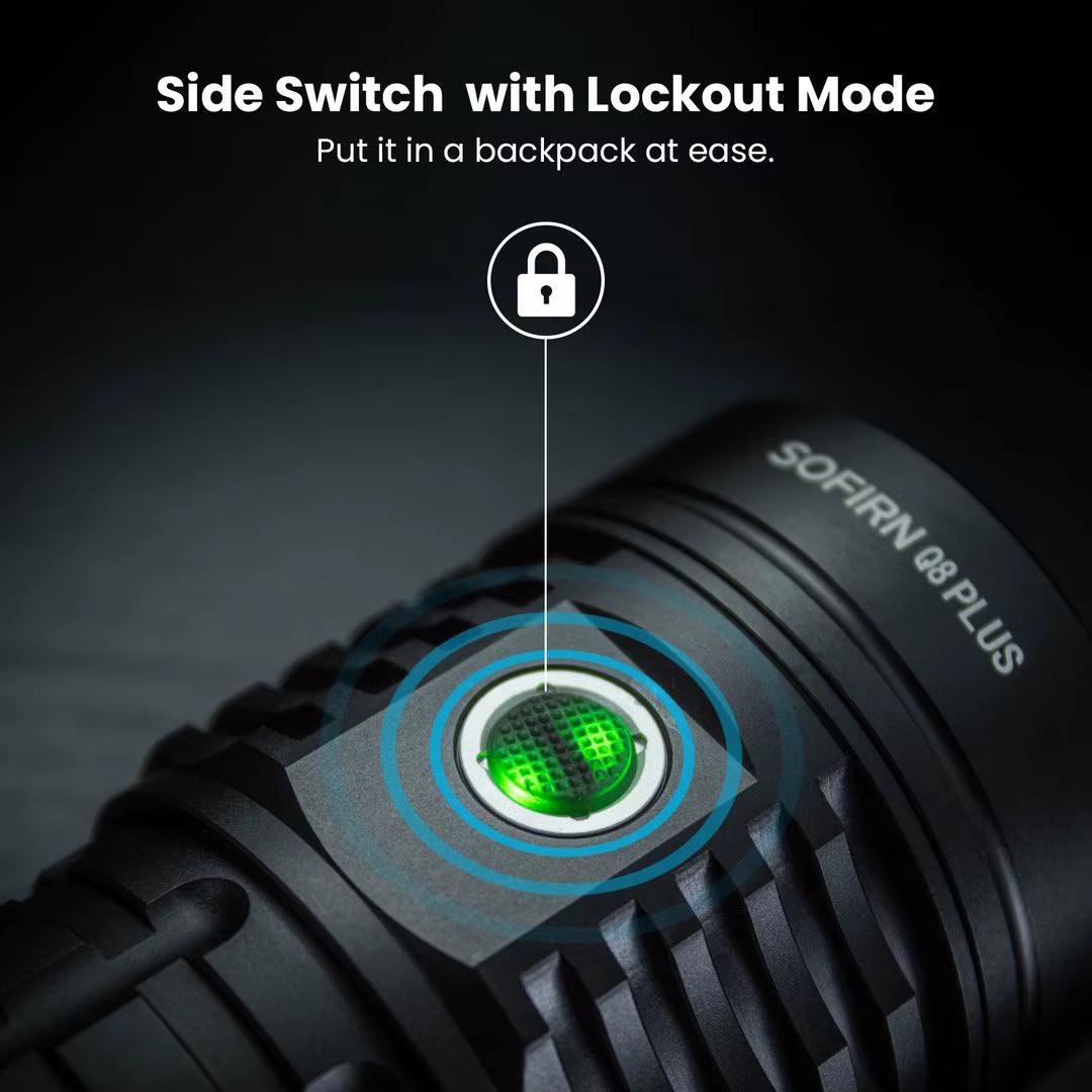Sofirn Q8 Plus lampe de poche LED Super puissante 16000lm USB C Rechargeable 21700 torche Anduril 2.