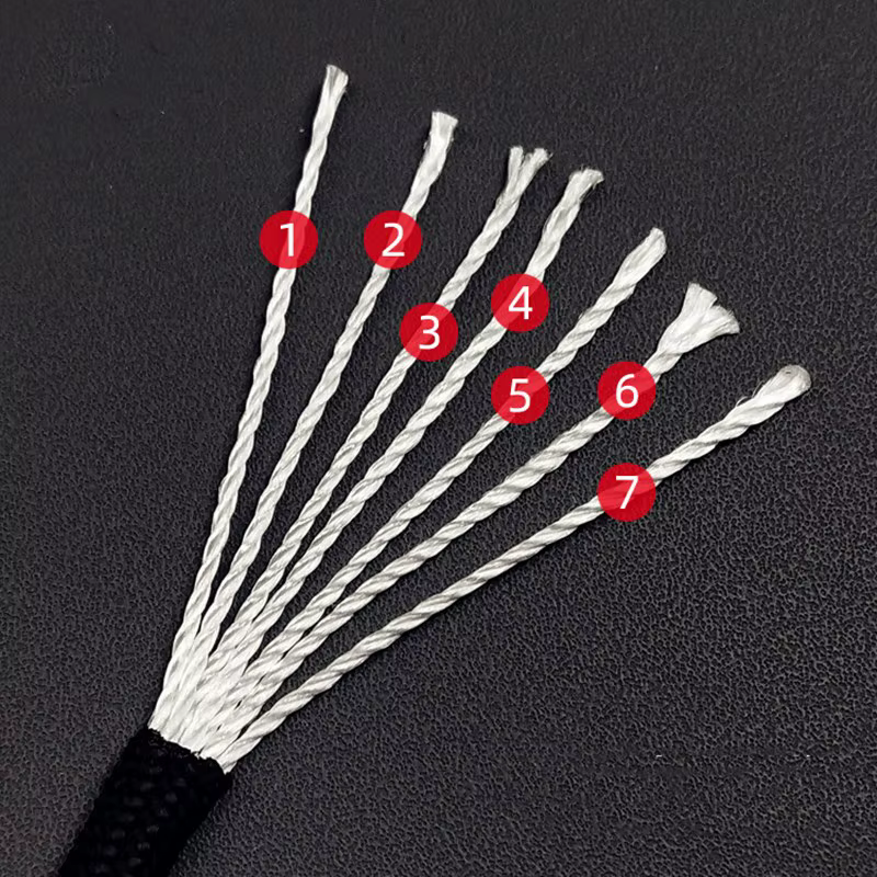 Paracorde 550 à 7 cœurs, 5M/15M/30M, 4mm, cordon de Parachute, kit de corde de survie pour Camping e