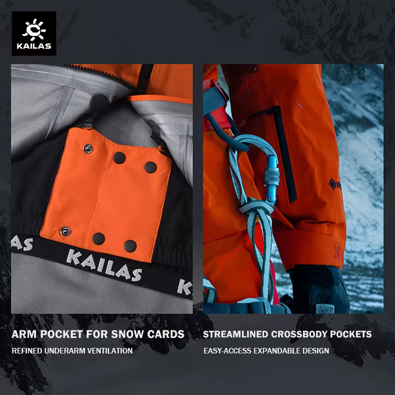 KAILAS Mont-X veste à coque rigide GTX manteaux à capuche imperméables de pluie vestes d'alpinisme p