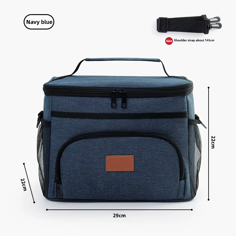 Sac isotherme d'extérieur portable grande capacité, sac à bandoulière en aluminium multifonctionnel,