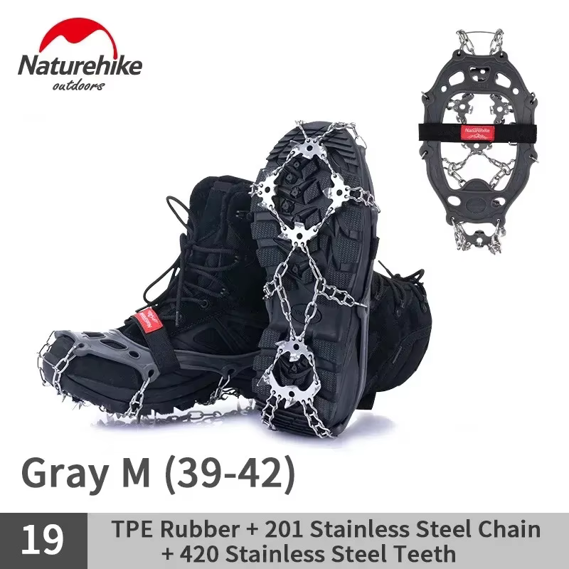 Naturehike Randonnée Crampons Anti Slip Escalade Neige Glace Microspikes Randonnée En Plein Air Marc