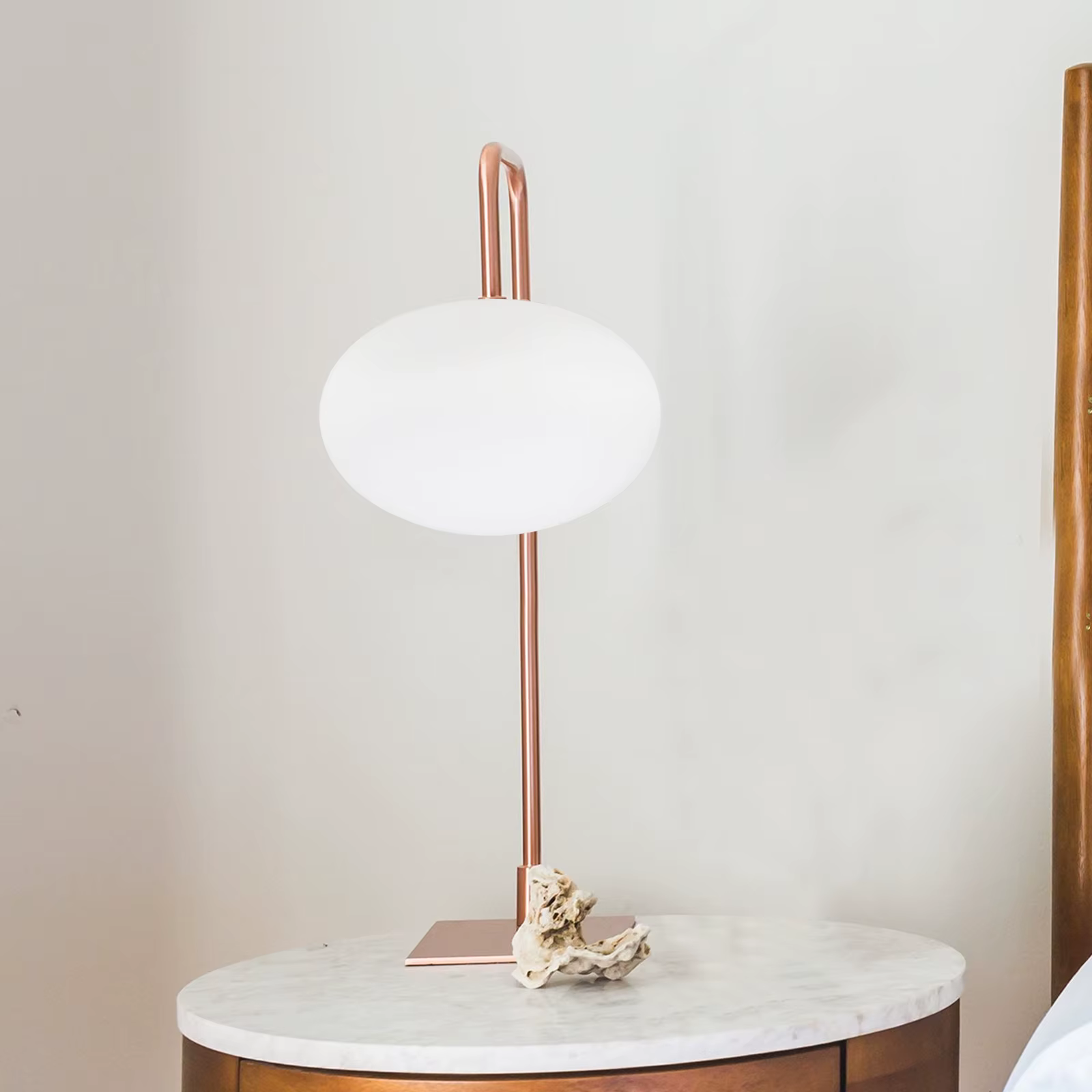 Abat-jour en verre ovale moderne pour luminaires G9, appliques murales et de table, éclairage d'ambi