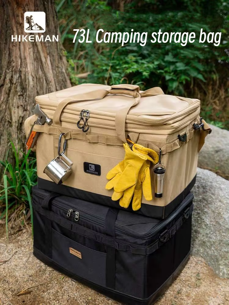 Sac de rangement pour équipement de camping extérieur, grande capacité, pliable, portable, réchaud, 