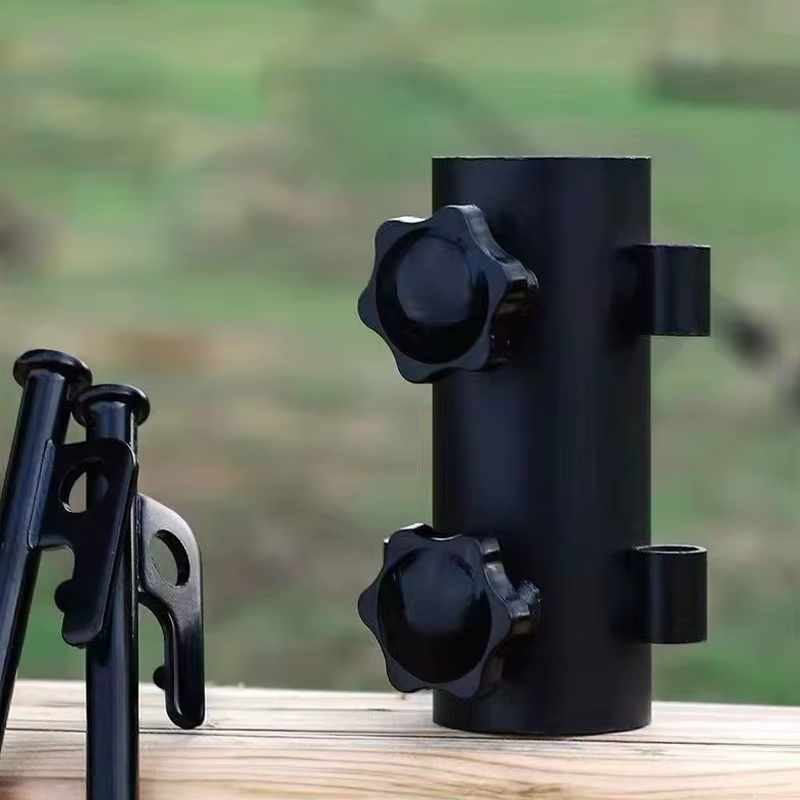 Accessoires fixes de plafond pour tente de Camping en plein air, bâche d'auvent, fixateur de poteau