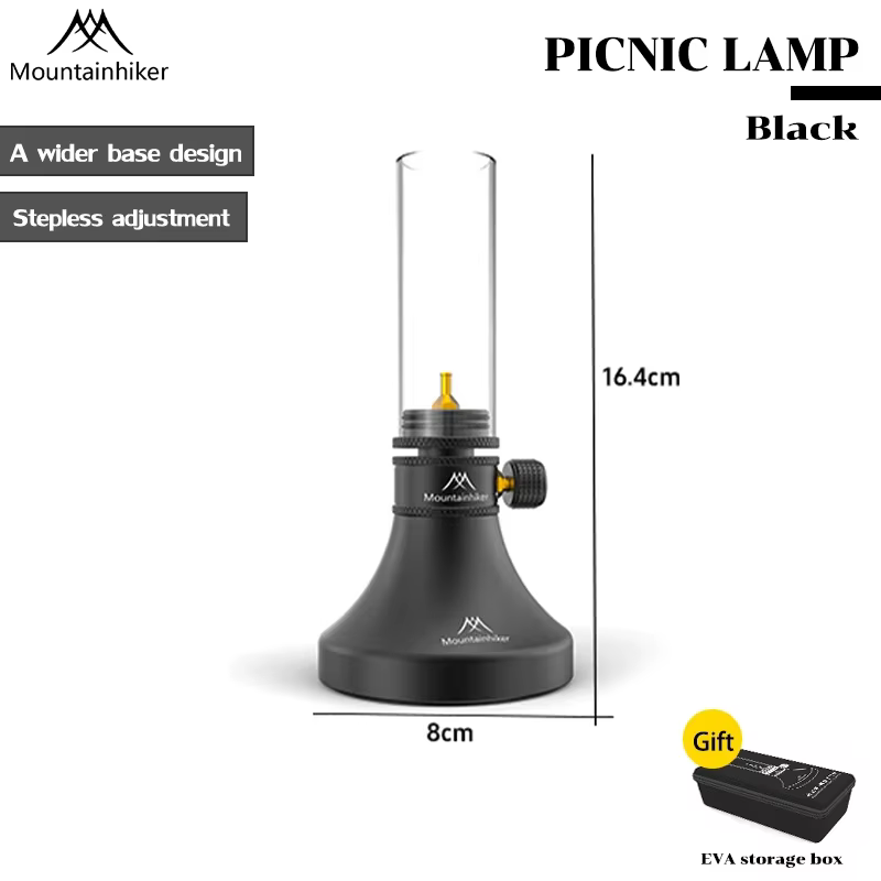 Lampe à gaz de camping MOUNTAINHIKER, éclairage d'ambiance portable Aladdin pour l'extérieur, lampe 