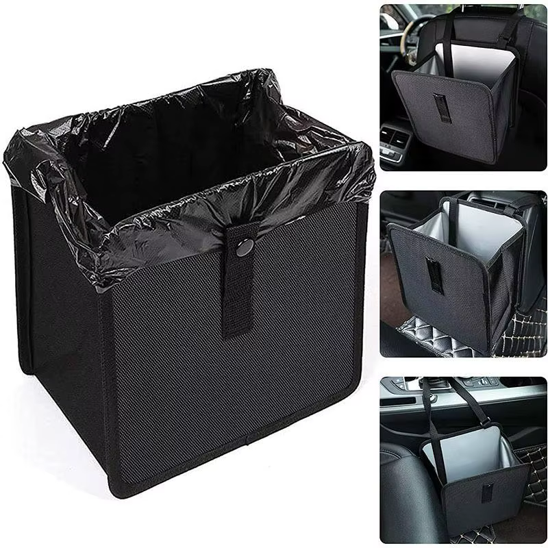 Poubelle de voiture compacte et étanche, pliable pour des solutions de voyage minimalistes