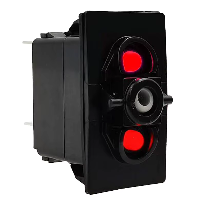 Joli à bascule LED rouge, accessoires de bricolage, 12V, 20A, marche, arrêt, marche, arrêt, corps, v