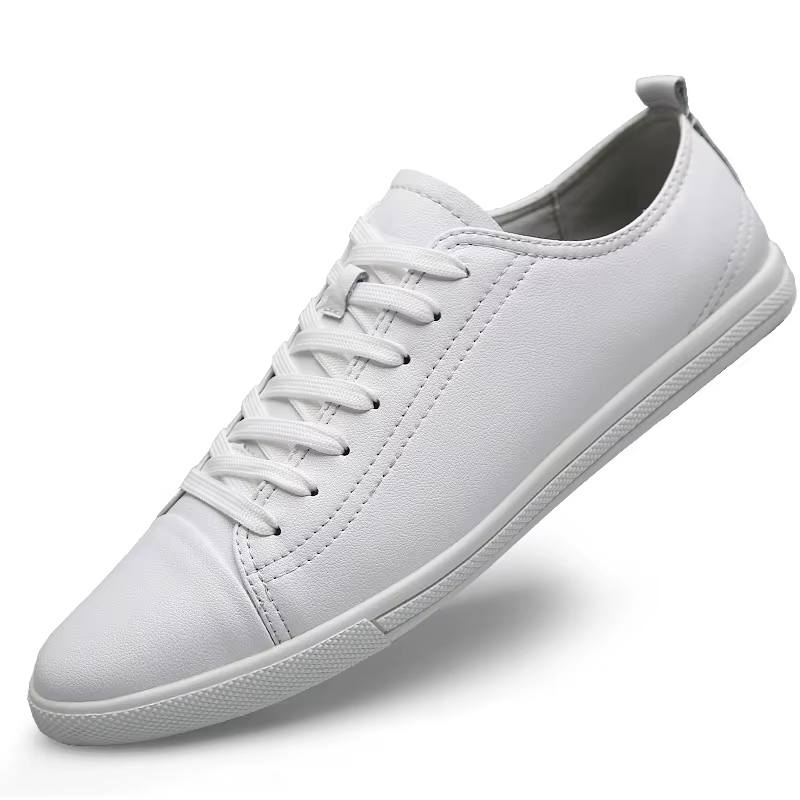 Chaussures d'été en cuir pour hommes, Style britannique, décontractées, classiques, ajourées, plates