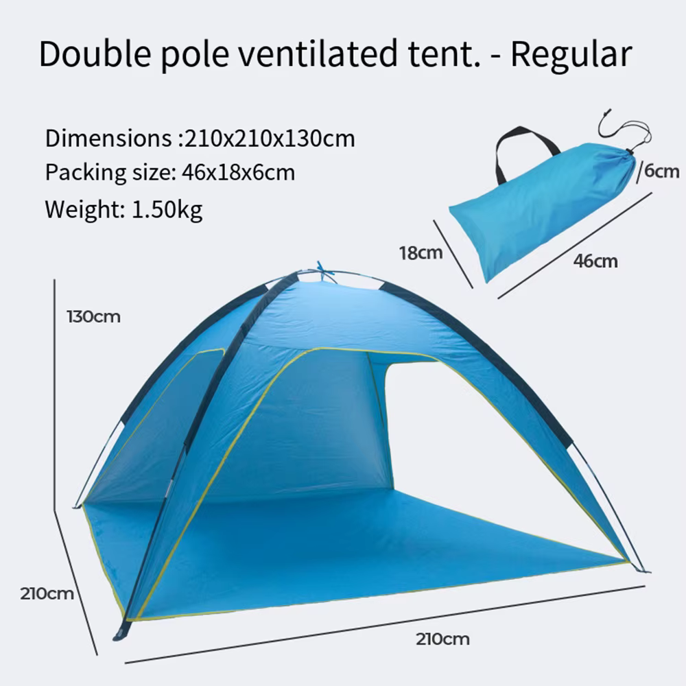 Tente de Camping auvent coupe-vent, pare-soleil de plage en plein air, auvent de plage ultraléger UV