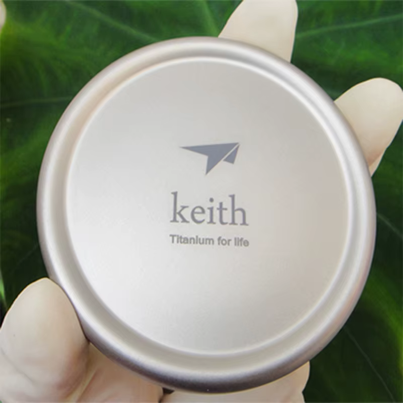 Keth – tasse à Double paroi en titane de 300ml, avec couvercle, Anti-acide, sans échelle, verres pou