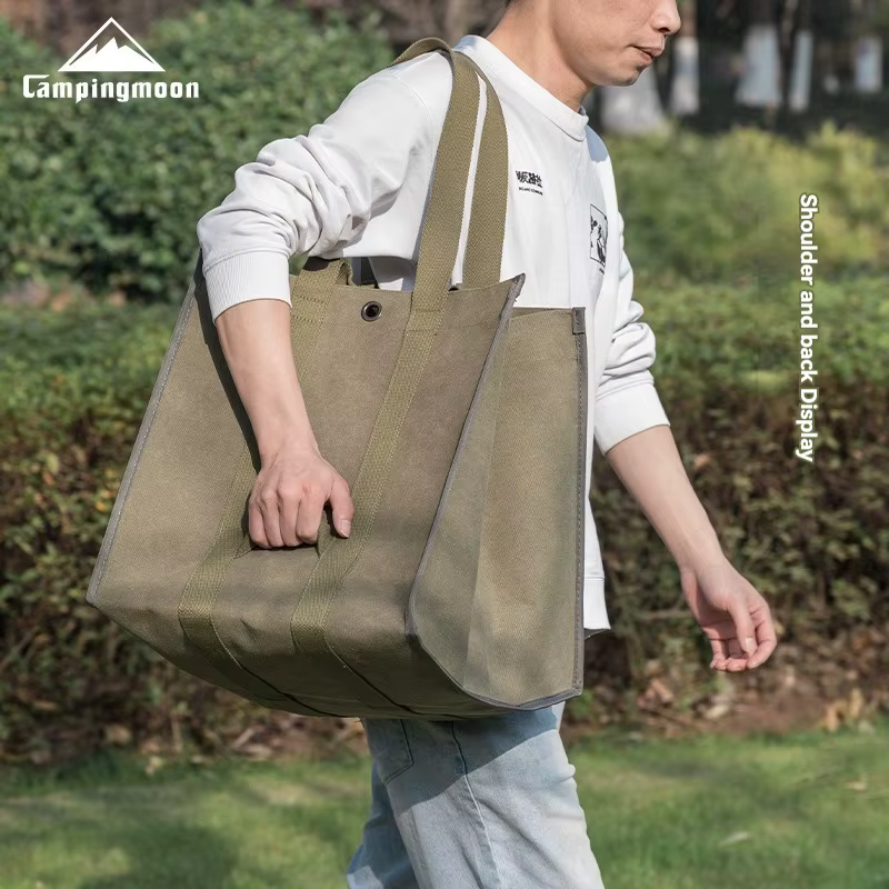 CAMPINGMOON Sac de rangement pour bois de chauffage, sac de rangement pour équipement de camping ave