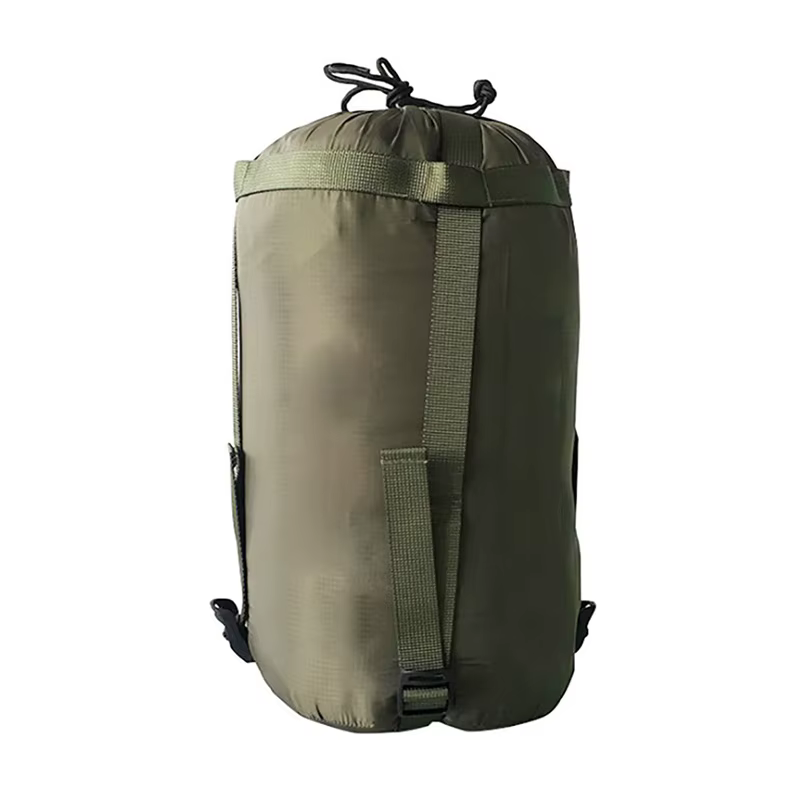 Sac de couchage de camping en plein air, sac de compression, sac de rangement en coton de loisirs po