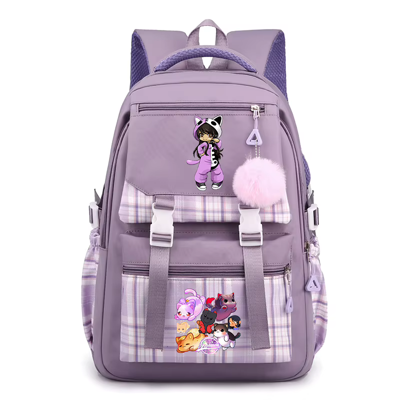 Aphmau imprimer sac à dos mignon dessin animé Sport sac à dos pour garçon fille Kawaii sac à dos ord