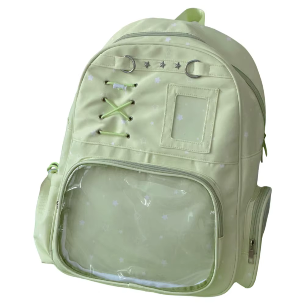 Sac à dos transparent à motif d'étoiles, style Lolita, Itabag transparent, sac Ita pour affichage DI