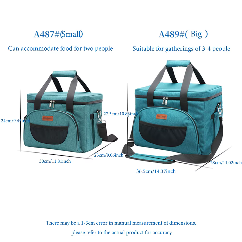 DENUONISS 16/28L sac isotherme à bandoulière pour aliments sac thermique pique-nique Camping sac iso